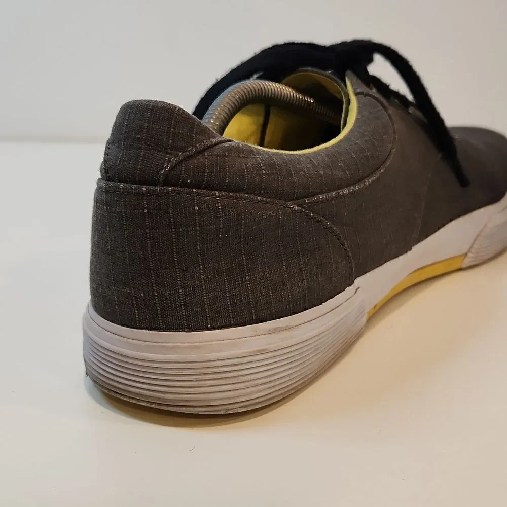 Ralph Lauren Polo Felton Sneakers Shoes Men’s Sz 12D Gray Low Top Lace Up NICE!